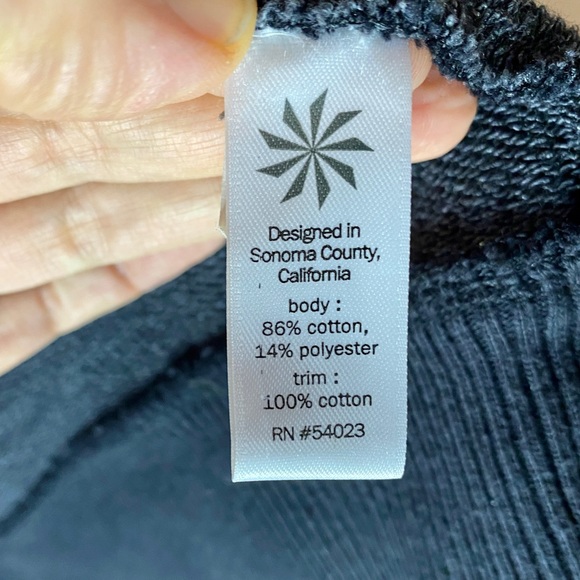 ATHLETA black Long Sleeve WRAPPER'S DELIGHT WRAP JACKET Cardigan xxs - Picture 7 of 10